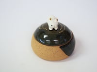 Image 1 of White Bunny Jar 