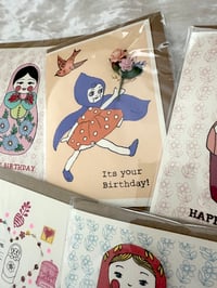 Image 3 of Assorted Pack of 5 Russian Doll Birthday Cards