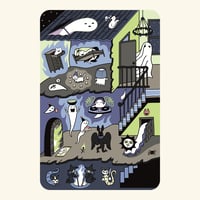 Vinyl Sticker Set: Haunted Houseparty