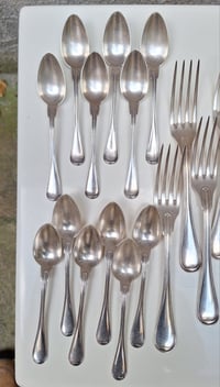 Image 2 of Partie de ménagère en métal argenté Christofle