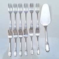 Image 3 of Service à gâteau en métal argenté François Frionnet dans son coffret