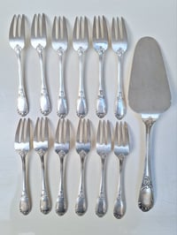 Image 4 of Service à gâteau en métal argenté François Frionnet dans son coffret