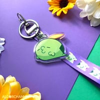 Image 2 of Green Slime Acrylic Charm with Lanyard