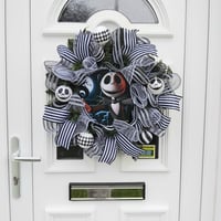 Image 2 of NBC Wreath, Door Wreath, NBC Christmas Door Wreath  This wreath is ready to go 