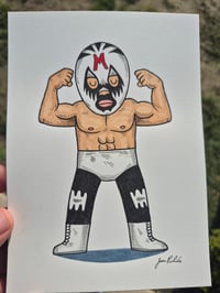 Image 2 of Mil Mascaras Flex Original Artwork