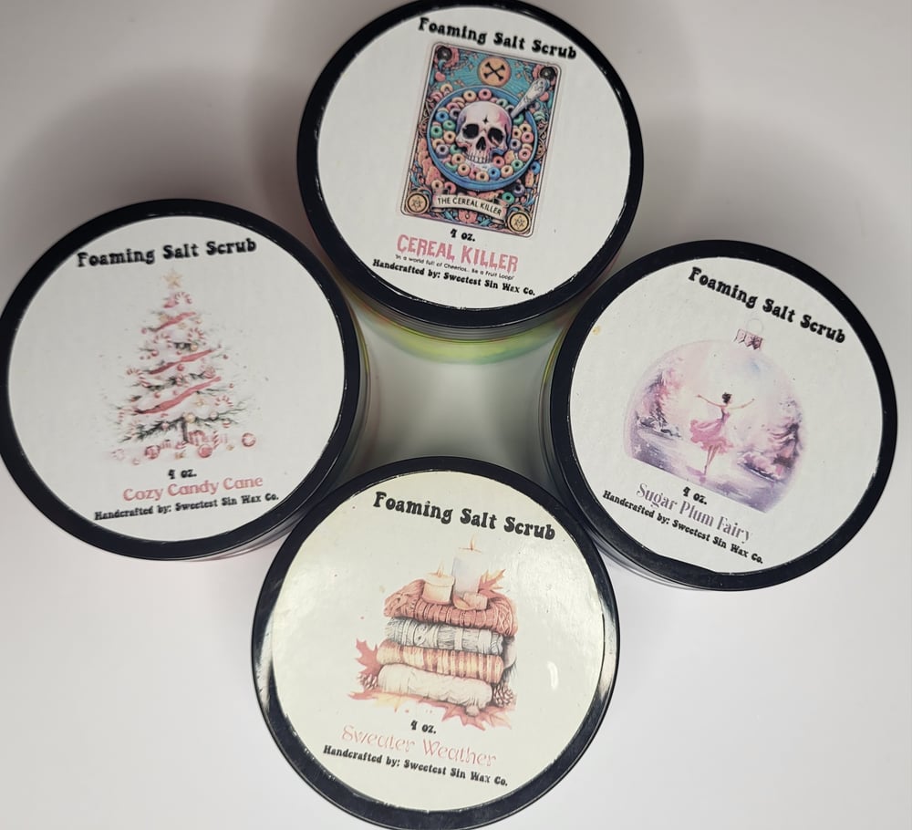 Image of Winter & Christmas Foaming Salt Scrubs 