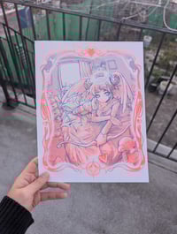 Image 1 of Cupid 2 color risograph print