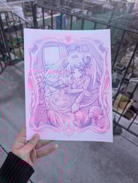 Image 2 of Cupid 2 color risograph print