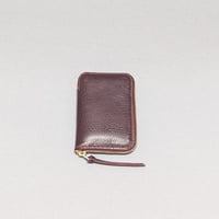 Image 1 of ZIPPER WALLET - DARK BURGUNDY