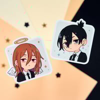 Image 1 of STICKERS -  Angel & Aki (Chainsaw Man)