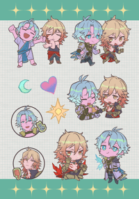 phaidei sticker sheet