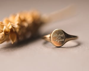 Image of SAMPLE SALE: Fluctuat nec mergitur ring