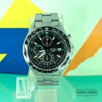 Image 3 of 2014 Seiko Flightmaster SND253 Black Pilot's Quartz Chronograph (7t92-0CF0)