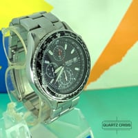 Image 5 of 2014 Seiko Flightmaster SND253 Black Pilot's Quartz Chronograph (7t92-0CF0)