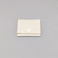 Image 1 of TRIFOLD WALLET w/ SNAP – CREAM & LIGHT GREY