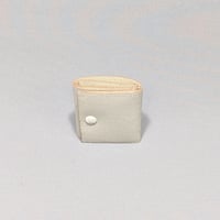 Image 3 of TRIFOLD WALLET w/ SNAP – CREAM & LIGHT GREY