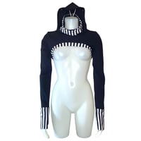 Image 2 of Balaclava Hooded Shrug (Femme-Cut)