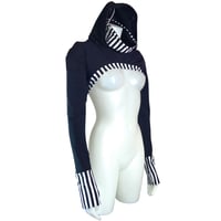 Image 1 of Balaclava Hooded Shrug (Femme-Cut)