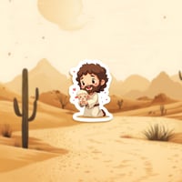 Image 3 of Jesus Christ and Lost Sheep Sticker