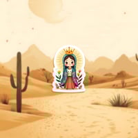 Image 3 of Virgin Mary and Kitty Sticker
