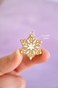 Image 2 of Snowflake Gingerbread Cookie Charm
