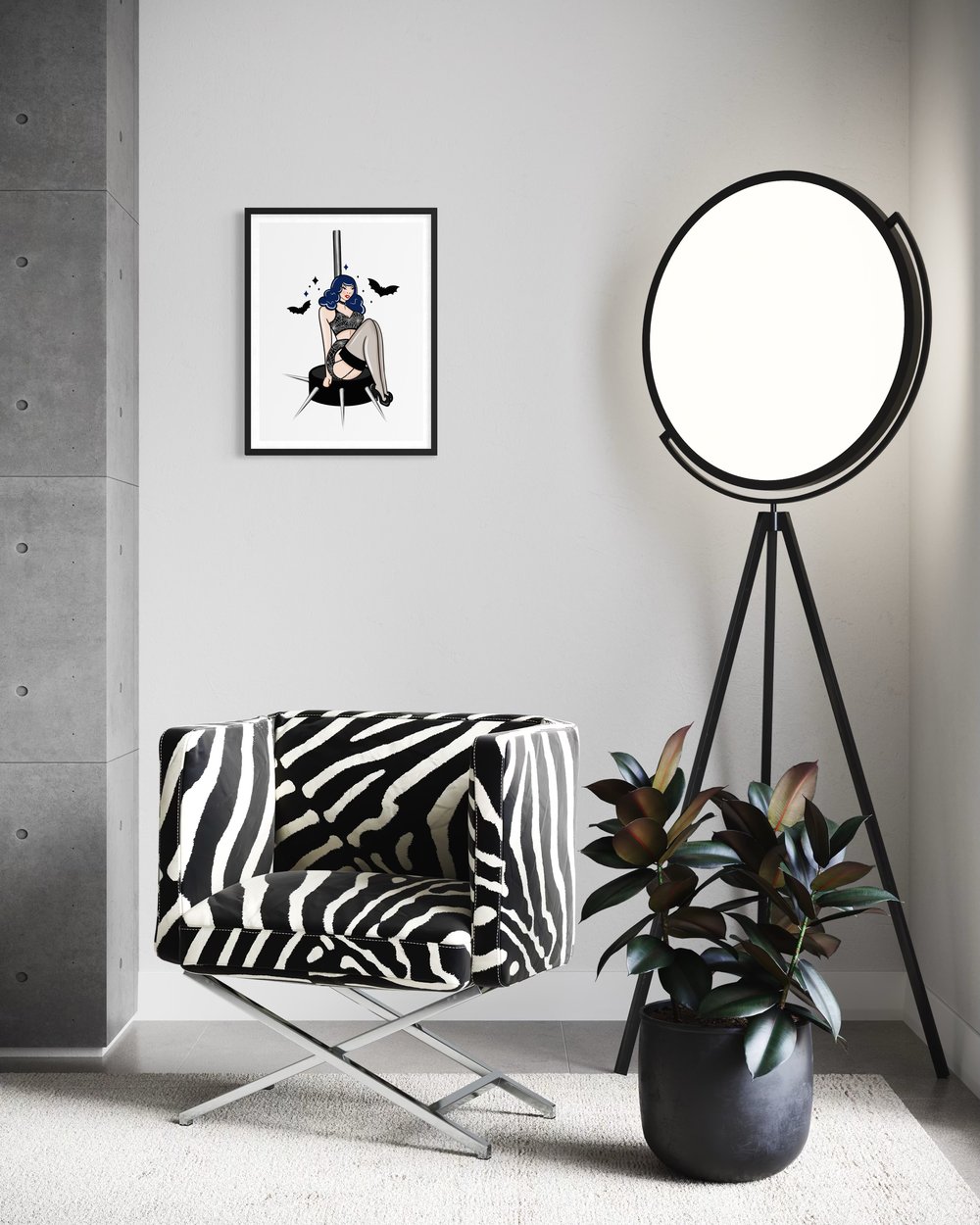 Image of ‘Blue Bettie’ A4 print