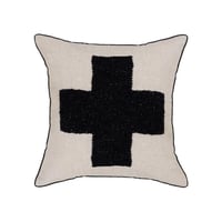 Cushion Black Swiss Cross