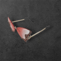 Image 2 of Pink Butterfly Sunglasses/Crystals