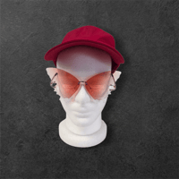 Image 3 of Pink Butterfly Sunglasses/Crystals