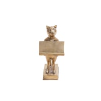 Image 1 of Brass Cat Card Holder