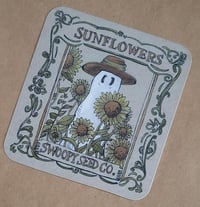 Image 1 of Vinyl Sticker--Swoopy Seed Co. Sunflowers