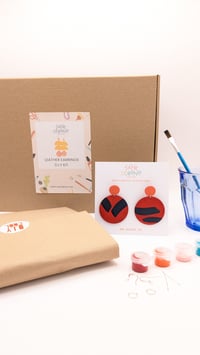 Image 1 of Paint & Make Leather Earring Kit