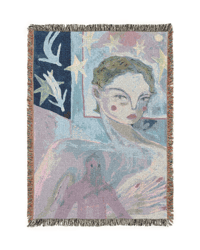 Woven Throw Blanket - Problems Come In Threes