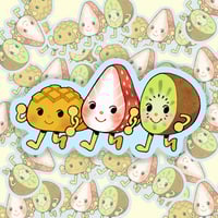 Fruit Friends - Matte Vinyl Sticker