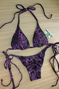 Image 6 of ♲ Purple Leopard Bikini Set - XL 