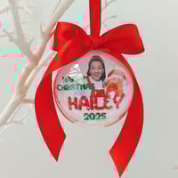 Image 1 of 8cm Ms Rachel Ornament, Ms Rachel Gift, Personalised Ms Rachel Christmas Bauble