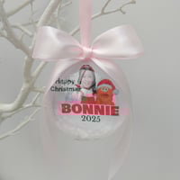 Image 2 of 8cm Ms Rachel Ornament, Ms Rachel Gift, Personalised Ms Rachel Christmas Bauble