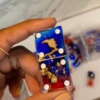Image 1 of Haiti Domino Set 🇭🇹 - Handmade Resin