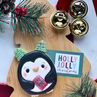 Holiday Penguin Cookie