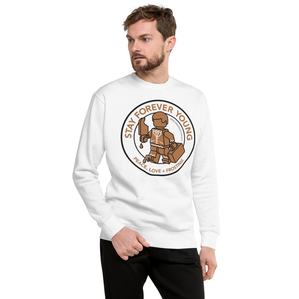 Forever Young Gingerbread Unisex Premium Sweatshirt