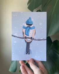 Image 1 of Cozy Chickadee Art Print