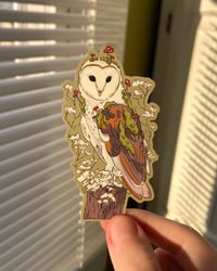 Image 2 of Mossy Owl Weatherproof Sticker