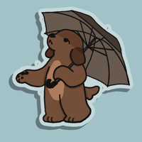 Image 1 of Rainy Day Clear Sticker