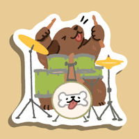 Image 1 of Drummer Sticker