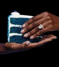 Image 1 of Princess Cut Ring Set 