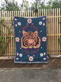 Image 2 of *Sale* Don't Feed The Tiger Blanket - Reduced from £195!