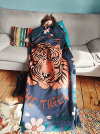 Image 1 of *Sale* Don't Feed The Tiger Blanket - Reduced from £195!