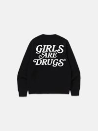 Image 2 of GIRLS ARE DRUGS® SWEATSHIRTS - BLACK / WHITE