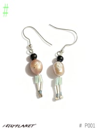 Image 1 of 🌕Saltborn Moon/Sculptural pearls earings