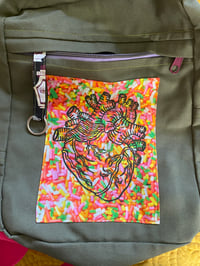 Image 5 of Khaki Green with Heart Sprinkle Patch